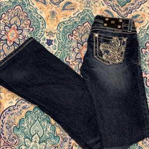 MISS ME JEANS GIRLS SIZE 16 (JUNIOR/Youth) BOOTCUT